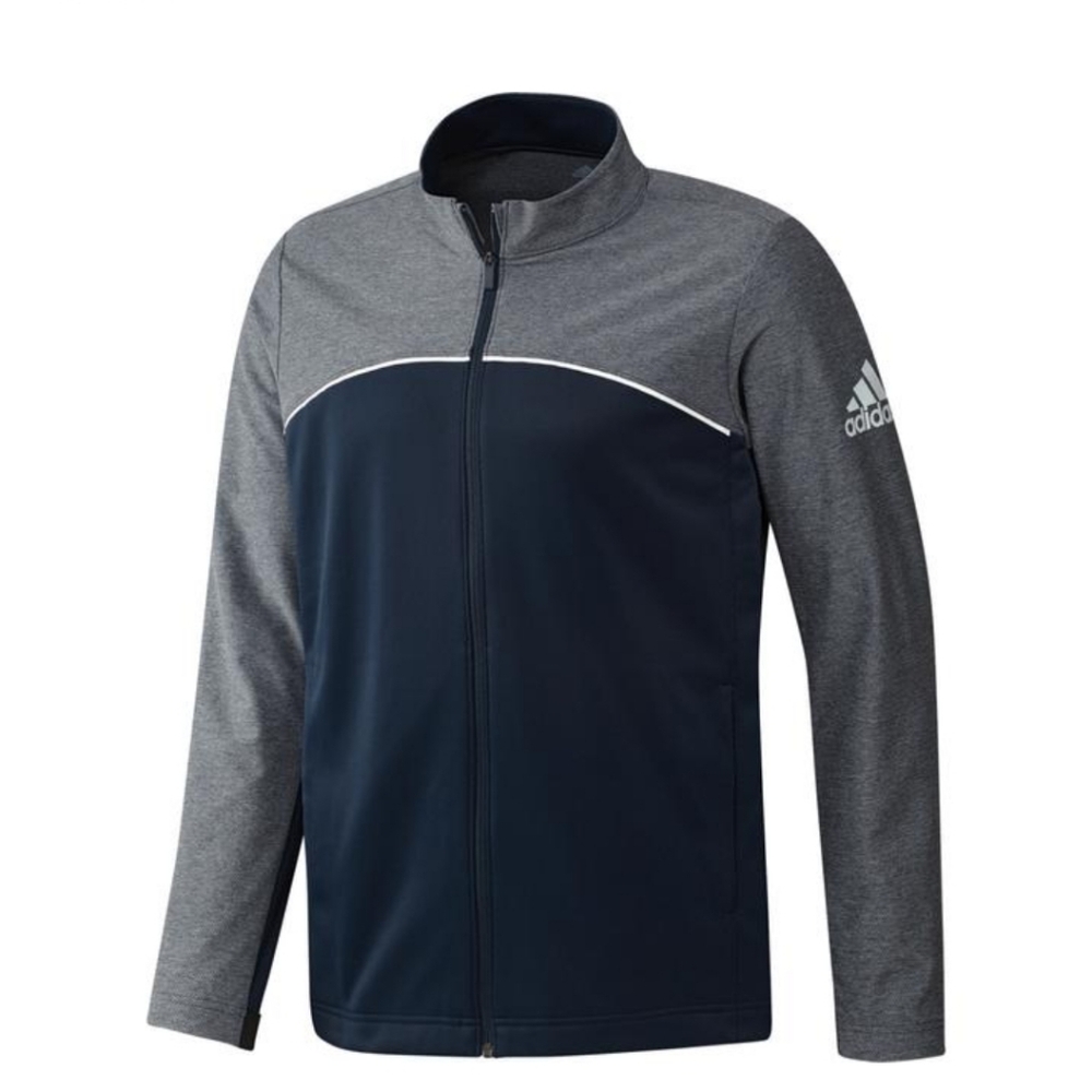 Adidas Men's Go-To Golf Jacket - Sz Men’s Medium - Navy Blue Full Zip 💪💥🚀